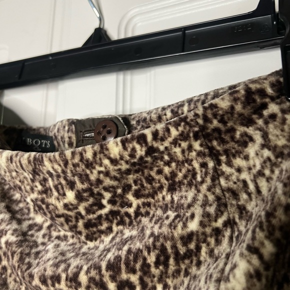 NWT Talbots Leopard Velour Pencil Skirt - Picture 7 of 7